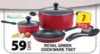 Grand Hyper Market ROYAL GREEN COOKWARE 7SET offer
