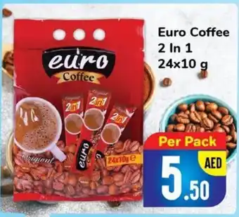 Day To Day Euro Coffee 2 In 1 24 x 10 g offer