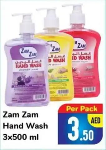 Day To Day Zam Zam Hand Wash 3x500 ml offer