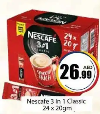 Amber Nescafe 3 In 1 Classic 24 x 20gm offer