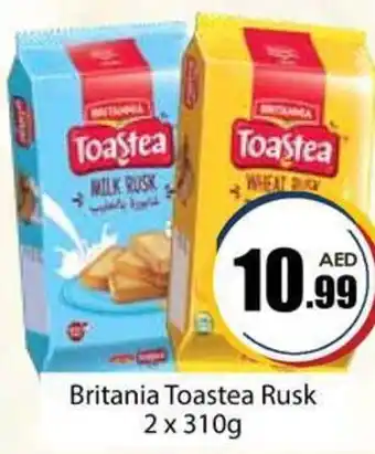 Amber Britania Toastea Rusk 2 x 310g offer