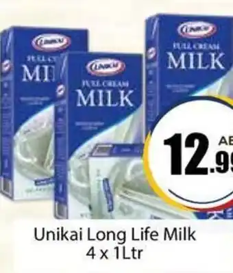 Amber Unikai Long Life Milk 4 x 1Ltr offer