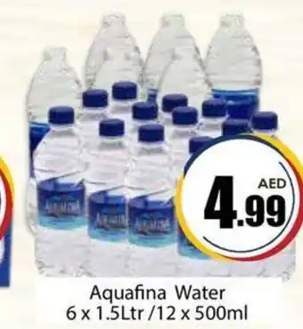 Amber Aquafina Water 6 x 1.5Ltr/12 x 500ml offer