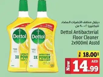 Kenz Hypermarket Dettol Antibacterial Floor Cleaner 2x900ml Asstd offer