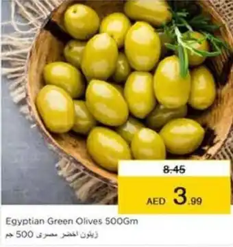 Nesto Egyptian Green Olives 500Gm offer