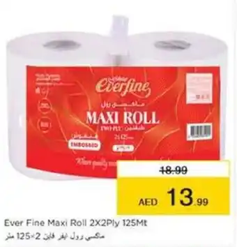 Nesto Ever Fine Maxi Roll 2X2Ply 125Mt offer