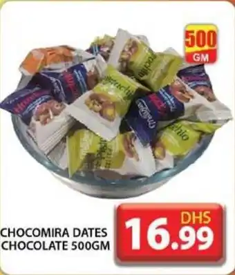 Grand Hyper Market CHOCOMIRA DATES CHOCOLATE 500GM offer