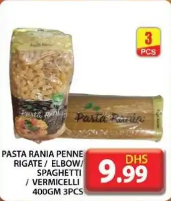 Grand Hyper Market PASTA RANIA PENNE RIGATE ELBOW SPAGHETTI VERMICELLI 400GM 3PCS offer