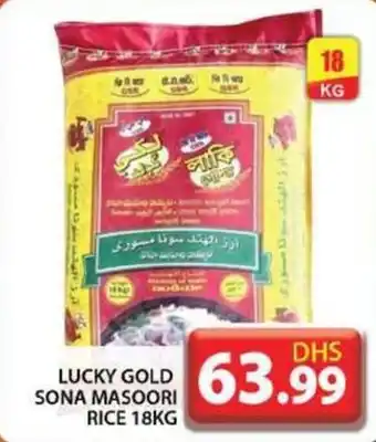 Grand Hyper Market LUCKY GOLD SONA MASOORI RICE 18KG offer