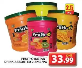 Grand Hyper Market FRUIT-O INSTANT DRINK ASSORTED 2.5KG PER PC offer