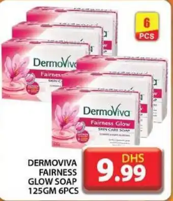 Grand Hyper Market DERMOVIVA FAIRNESS GLOW SOAP 125GM 6PCS offer