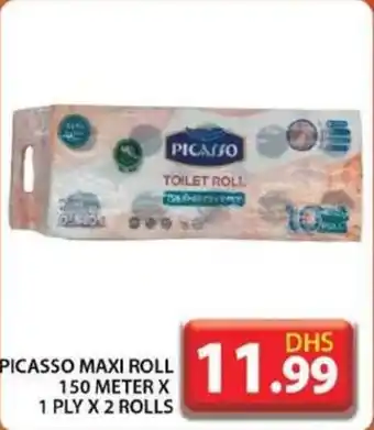 Grand Hyper Market PICASSO MAXI ROLL 150 METER X 1 PLY X 2 ROLLS offer