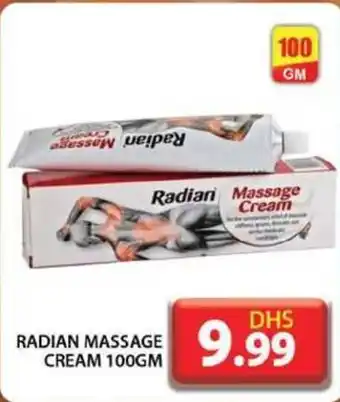 Grand Hyper Market RADIAN MASSAGE CREAM 100GM offer