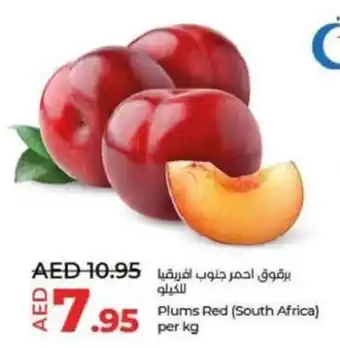 Lulu Hypermarket Plums Red per kg offer
