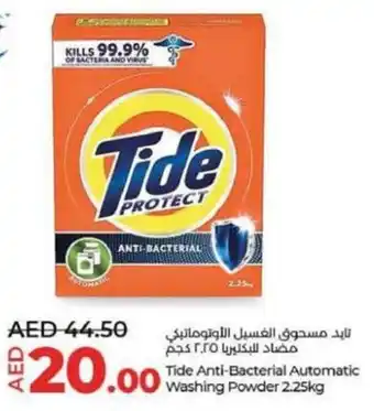 Lulu Hypermarket Tide Anti-Bacterial Automatic Washing Powder 2.25kg offer