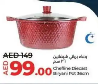 Lulu Hypermarket Chefline Diecast Biryani Pot 36cm offer