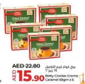 Lulu Hypermarket Betty Crocker Creme Caramel 69gm x 6 offer