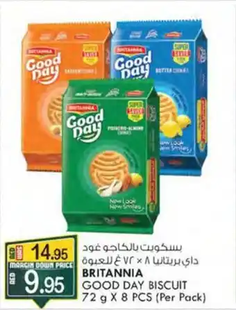 KM Trading BRITANNIA GOOD DAY BISCUIT 72 g X 8 PCS Per Pack offer