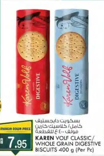 KM Trading KAREN VOLF CLASSIC WHOLE GRAIN DIGESTIVE BISCUITS 400 g Per Pc offer