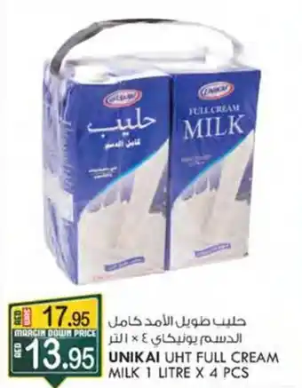 KM Trading UNIKAI UHT FULL CREAM MILK 1 LITRE X 4 PCS offer