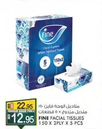 KM Trading FINE FACIAL TISSUES 150 X 2PLY X 5 PCS offer