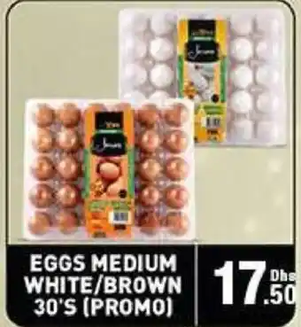 Emirates Co-op EGGS MEDIUM WHITE/BROWN 30'S (PROMO) offer