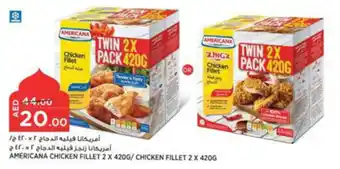 Aswaaq AMERICANA CHICKEN FILLET 2 X 420G/ CHICKEN FILLET 2 X 4206 offer