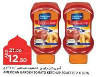 Aswaaq AMERICAN GARDEN TOMATO KETCHUP SQUEEZE 2 X 567G offer