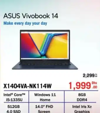 Lulu Hypermarket ASUS Vivobook 14 X1404VA-NK114W offer