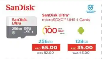 Lulu Hypermarket SanDisk Ultra microSDXC UHS-I Cards 128GB offer