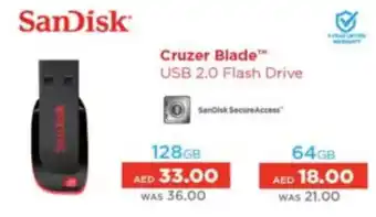 Lulu Hypermarket Cruzer Blade USB 2.0 Flash Drive 64GB offer