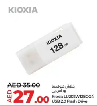 Lulu Hypermarket Kioxia LU202W128GG4 USB 2.0 Flash Drive offer