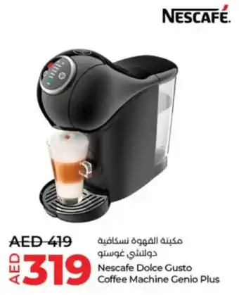 Lulu Hypermarket Nescafe Dolce Gusto Coffee Machine Genio Plus offer