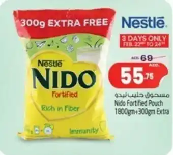 Safari Hypermarket Nido Fortified Pouch 1800gm + 300gm Extra offer