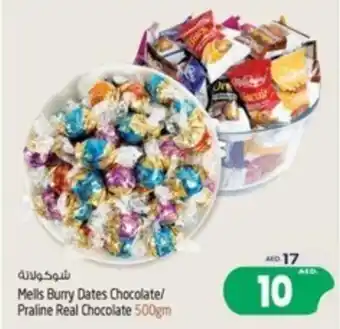 Safari Hypermarket Mells Burry Dates Chocolate / Praline Real Chocolate 500gm offer