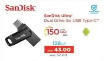 Lulu Hypermarket SanDisk Ultra Dual Drive Go USB Type C offer