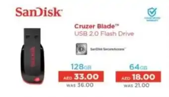 Lulu Hypermarket Cruzer Blade USB 2.0 Flash Drive 64GB offer