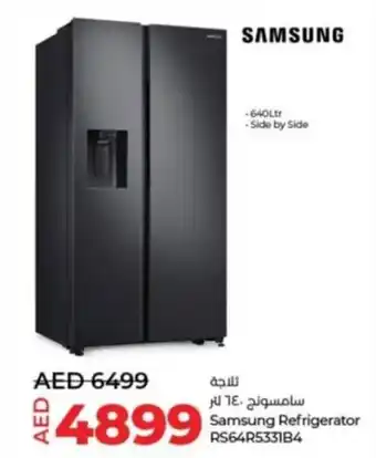 Lulu Hypermarket Samsung Refrigerator RS64R5331B4 offer