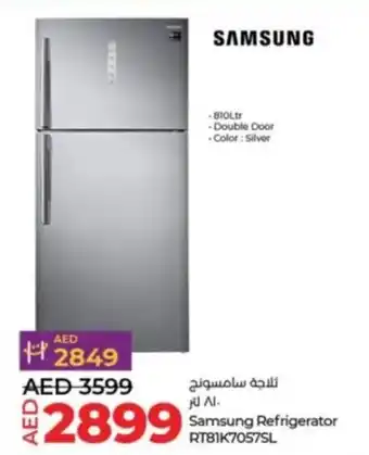 Lulu Hypermarket Samsung Refrigerator RT81K7057SL offer