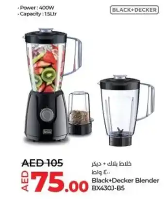 Lulu Hypermarket Black+Decker Blender BX4303 B5 offer