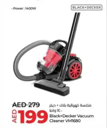 Lulu Hypermarket Black+Decker Vacuum Cleaner VM1680 offer