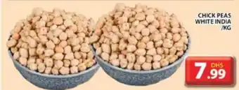 Grand Hyper Market CHICK PEAS WHITE INDIA PER KG offer