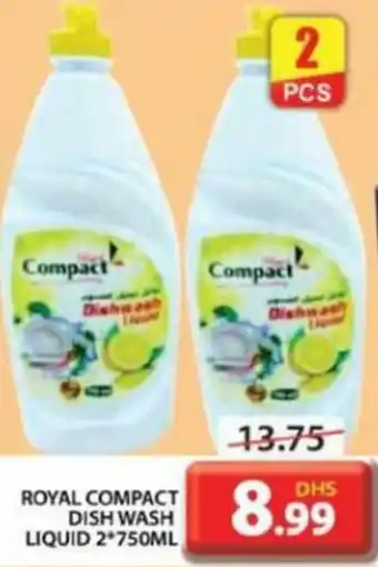 Grand Hyper Market ROYAL COMPACT DISH WASH LIQUID 2 750ML offer