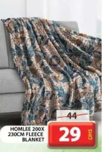 Grand Hyper Market HOMLEE 200X 230CM FLEECE BLANKET offer