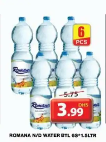 Grand Hyper Market ROMANA N D WATER BTL 6S 1.5LTR offer