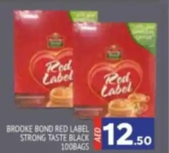 Al Madina BROOKE BOND RED LABEL STRONG TASTE BLACK 100BAGS offer