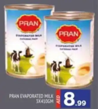 Al Madina PRAN EVAPORATED MILK 3X410GM offer