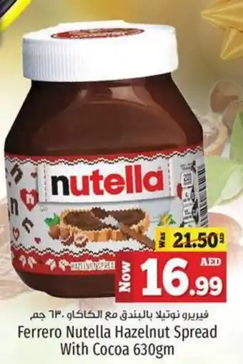 Kenz Hypermarket Ferrero Nutella Hazelnut Spread With Cocoa 630gm offer