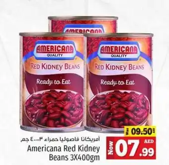 Kenz Hypermarket Americana Red Kidney Beans 3X400gm offer