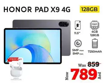Kenz Hypermarket HONOR PAD X9 4G 128GB offer